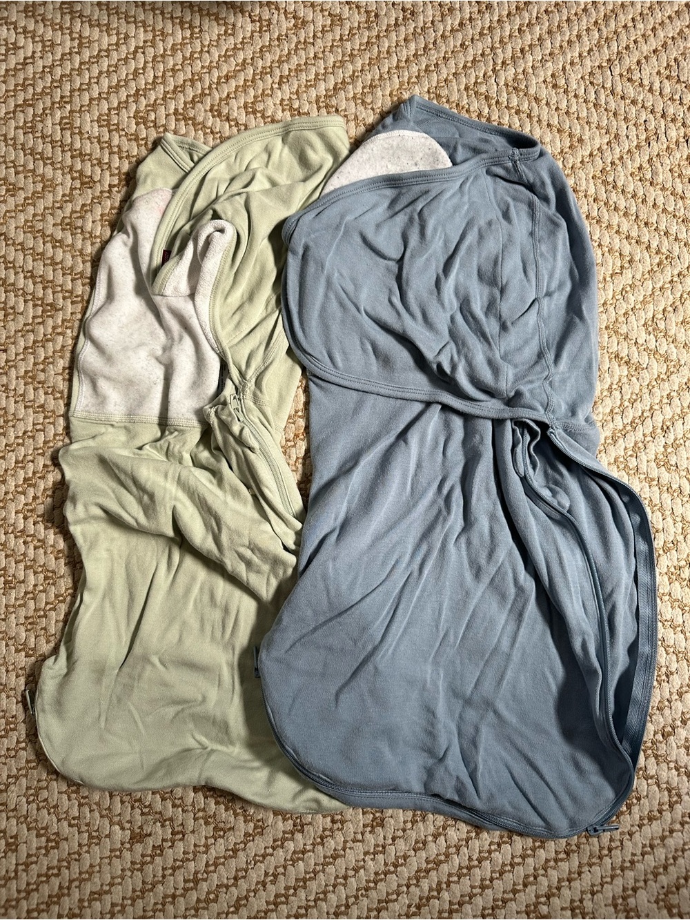 Momcozy Sleep Swaddle - Sage Green & Dusty Blue
